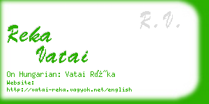 reka vatai business card